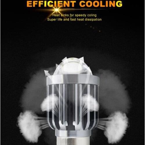 1pcs H4 H6 BA20D Moto Led Motorcycle Headlight Bulbs CSP Lens Moto 12V 6000LM Hi Lo Lamp Scooter Accessories Fog Lights 6000K