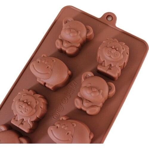 100% Silicone Spoon Cake Mold Chocalate Mould /Cooking Tools Cake Mold Baking Mold Animal Shape AX255