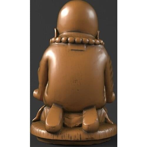 3D model Relief for CNC in STL file format Little Buddhist monk