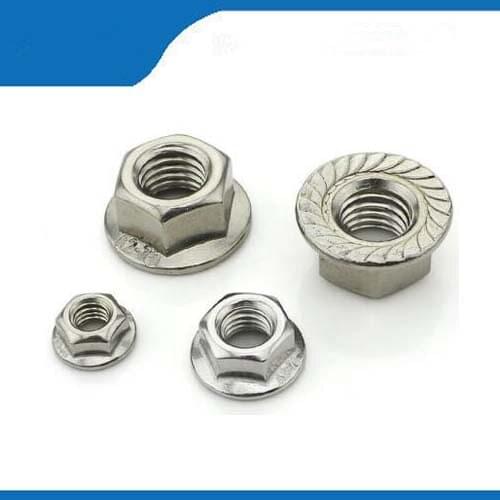 Free shippingM3 M4 M5 M6 304 Stainless Steel DIN6923 Metric Heavy Lock Skid Prevailling Torque Type Metal Hex Hexagon Flange Nut