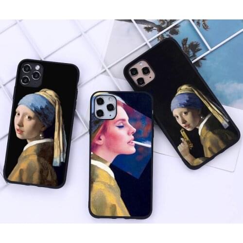 Girl With A Pearl Earring Vermeer Phone Case for iphone 12 11 Pro Mini XS MAX 8 7 6 6S Plus X 5S SE 2020 XR cover