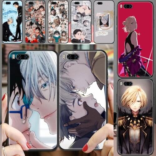 Yuri on Ice Katsuki Plisetsky Phone case For Xiaomi Mi Max Note 3 A2 A3 8 9 9T 10 Lite Pro Ultra black art bumper tpu cover