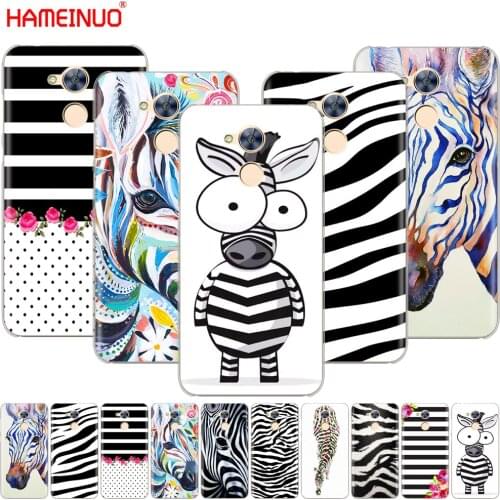 HAMEINUO Zebra black and white stripes Newest Fashion Cover phone Case for Huawei Honor 10 V10 4A 5A 6A 7A 6C 6X 7X 8 9 LITE