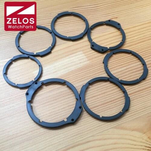Black plastic inner lining bezel parts for HUB Hu blot Big band/Classic Fusion/King Power automatic watch