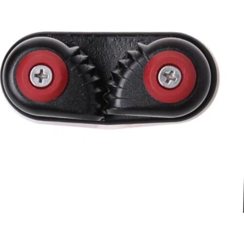 Black Aluminium Nylon Clip Cord Lock Cam Cleat Sailboat Kayak Dinghy Accessory 85DA