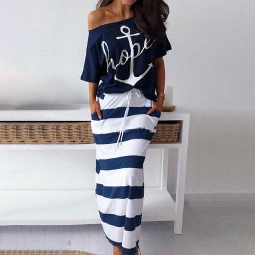 DIANRUO Summer Striped Dresses China