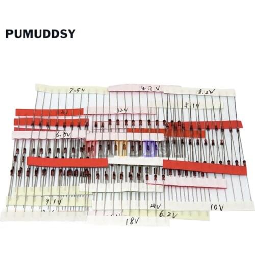 14values*10pcs=140pcs Assorted Assortment Set New electronic diy kit 1/2W 0.5W Zener Diode 3.3-30V