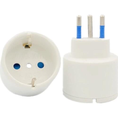 European Plug TO Italy Standard Power Adapter Socket 10A Travel Plugs AC 110~250V,1PCS