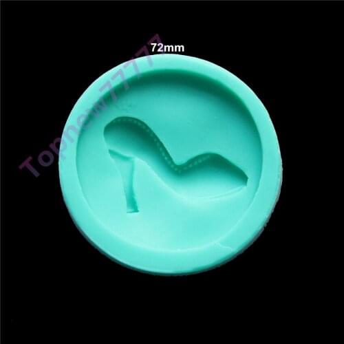 Eco-friendly material cake decorating mold tools high-heeled shoes shaped silicone fondant mould chocolate soap mold tool 2390