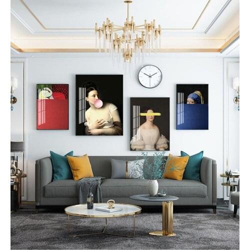 Creative Wall Picture for Living Room Decoration World Famous Painting Wall Art Fantasy Canvas Posters and Prints Figure