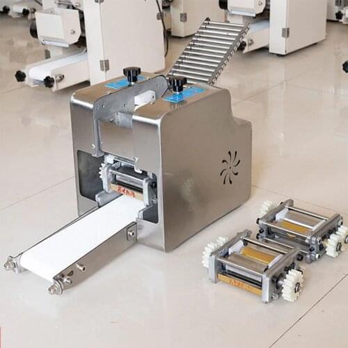 Dumpling model gyoza skin making wonton wrappers machine 110v stainless rolling pressing maker Rolled round/square Dough sheeter