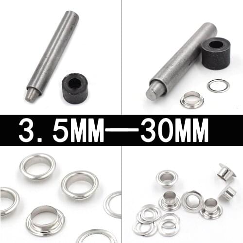3.5mm-30mm Eyelets installation tools Metal rivets Buttonhole Stomata eyelets Eyelet tools Clothing & Accessories