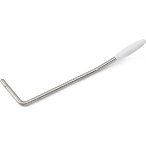 Musiclily Ultra 5mm Push-in Stainless Steel Tremolo Arm Whammy Bar for China Made Wilkinson M Series Tremolo Bridge, White Tip