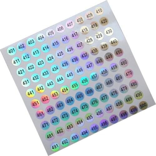 Nail Number Sticker Digital Label Round Waterproof Self-adhesive Number Sticker Gel Polishing Mark Manicure Tool Wholesale