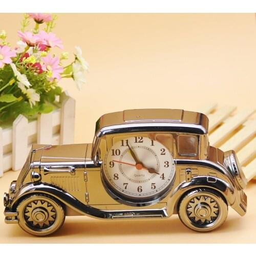 New Creative Simulation Classic Car Model Alarm Clock Car Shape Clock 3
