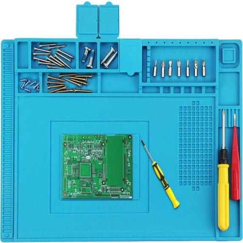 New Heat Insulation Working Mat Heat-resistant Soldering Station Repair Insulation Insulator Silicone Pad Maintenance Platform