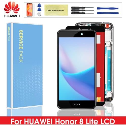 Original LCD For HUAWEI Honor 8 Lite Display Touch Screen Digitizer For Honor 8 Lite LCD Diaplay with Frame PRA-TL10 PRA LX1 LX3
