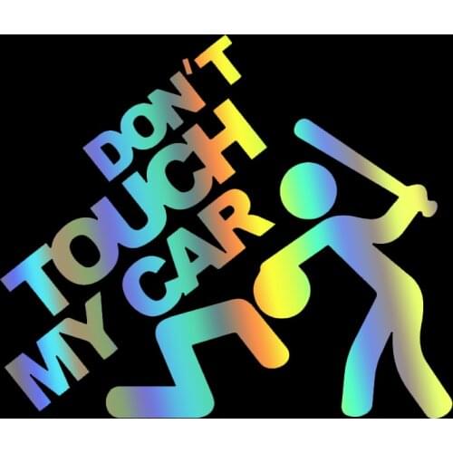 S50723# Various Sizes/Colors Car Stickers Vinyl Decal Don't Touch My Car V1 Motorcycle Decorative Accessories Creative