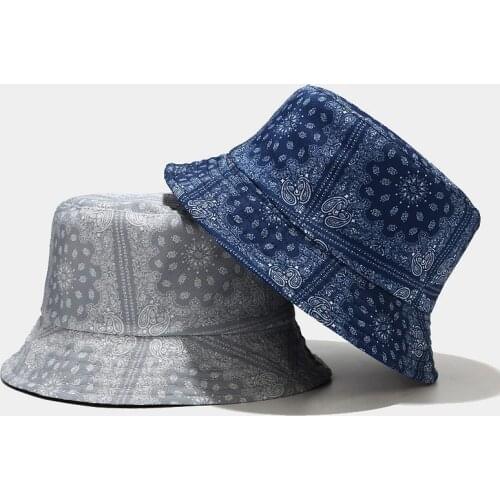 New Cashew Flower Pattern Fisherman Hat Womens Summer Outdoor Hiking Hat Sun Protection Hat Reversible Unisex Panama Bob Cap