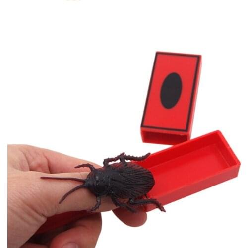 Mysterious Cockroach Summon Sticks Magic Wand Close-up Magic Tricks Prop Funny Game Scary Toys Kids Halloween Party Toys for Kid