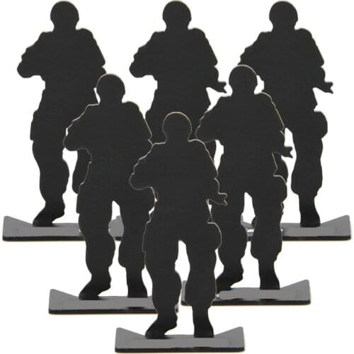 Tactical 80x44mm hunting military accessories airsoft training practicing target paintball metal shooting target (6pcs/pack)