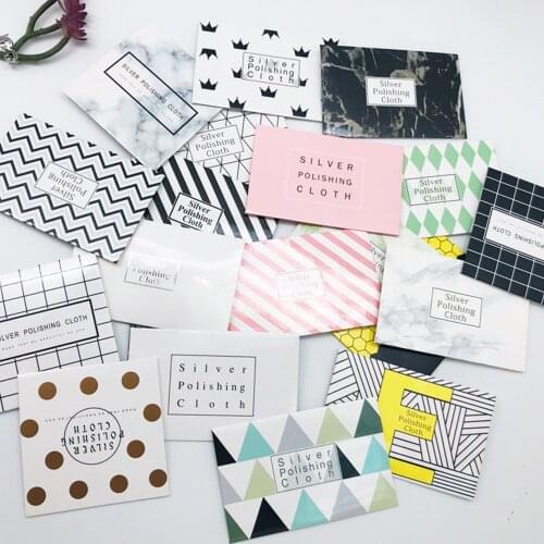 Silver Polish Cloth Logo Pattern Languages Anti Tarnish Tools Wipe Maintain Sterling Silver Gold Jewelry Polishing