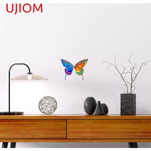 UJIOM Colorful Butterfly Home Decoration Bedroom Living Room Decorations Wall Stickers Moisture Proof Kitchen Mural Art