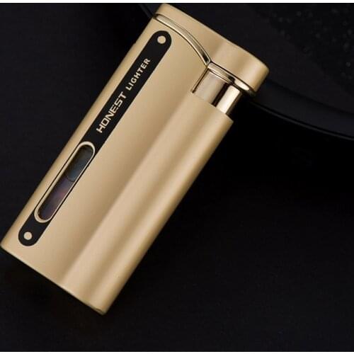 High-end Inflatable Windproof Lighter Transom with Light Gift Lighter Smoke Accessories for Weed Briquets Et Accessoires Fumeurs