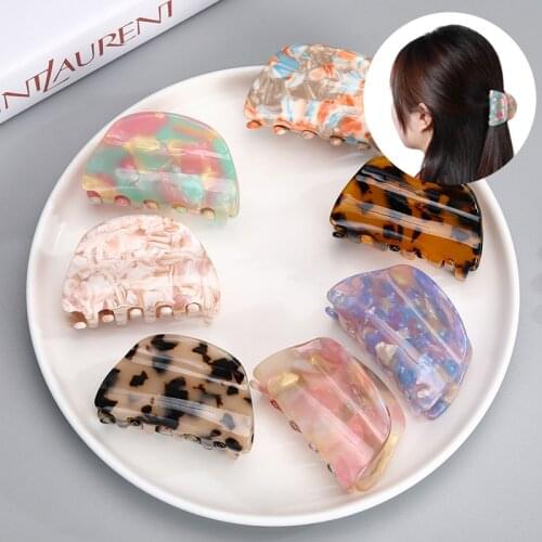 New Acetate Plate Hairpin Japanese and Korean Large Acetate Leopard Grab Clip Female Creative Fashion Hair Accessories Headdress
