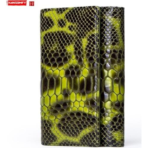 New Genuine Leather Ladies Small Purse Women Wallet Crocodile Grain Cowhide Tri-fold Short Card Holder Wallets Clutch Bag