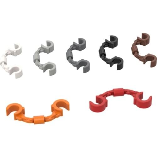 10PCS Bricks Compatible Assembles Particles 61482 Handcuffs Building Blocks Parts DIY Educational Creatives gift Toys