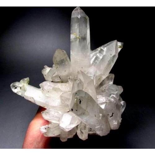 1519g Clear Quartz Cluster - crystals and stones healing Mineral specimen Home Decor feng shui decoration