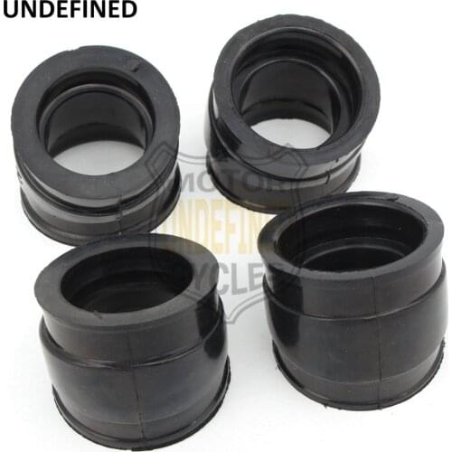 4 Pcs Black Carburetor Interface Intake Manifold Boot Set for Honda CB750C CB750L CB750F CB750K Carburador Moto UNDEFINED