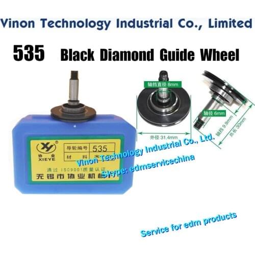 535 Black Diamond Guide Pulley (1 Pair=2PCS) XieYe Brand Parts. OD. 31.4mm, Axis dia. 6mm,Total length 30mm.High Precision Guide