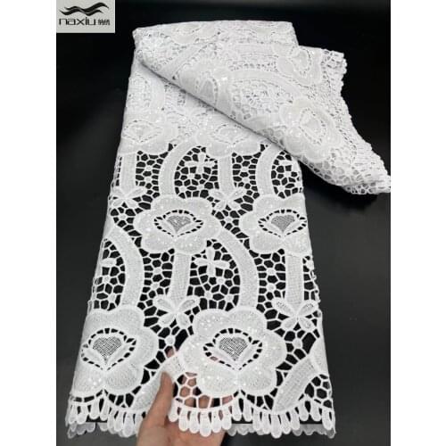 Madison African Lace Fabric 2021 High Quality Lace With Sequins Nigerian Lace fabrics For Wedding French Tulle Lace Fabric