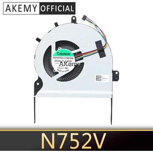 Akemy New CPU Cooling Fan For FOR ASUS N752 N752V N752VX N752VW EG75070S1-C180-S9A Cpu Cooling Fan