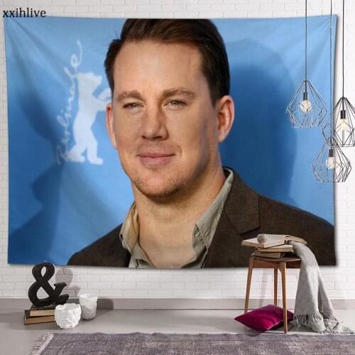 Actor Model Channing Tatum Custom HD Tapestry For Carpet Travel Mattress Wall Carpets Art Home Decor 100x150cm,130x150cm