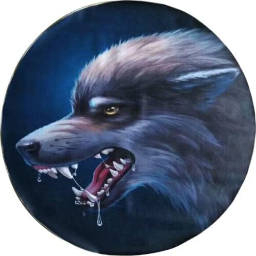 Car 14", 15",16" ,17'' inch picture Logo PVC PU Spare Tire Tyre Wheel Valve Covers For Cars Accessories