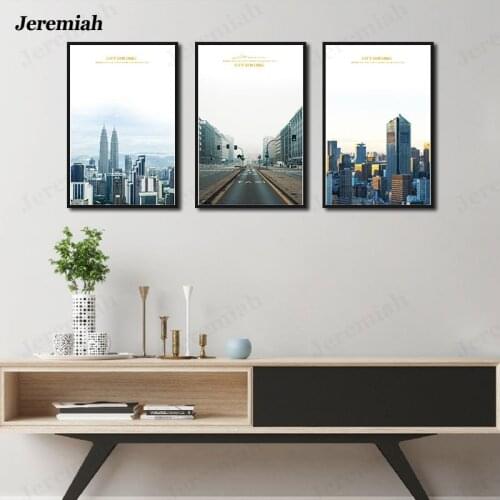 Home Living Room Decoration Painting Street Architecture Landscape Poster HD Printing Mural Nordic Modern Art Landscape Mural