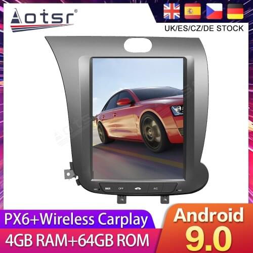 For KIA Cerato/K3/Forte 3 YD 2013-2017 Tesla Styel Android 9 Car DVD GPS Navigation Radio Auto Stereo Multimedia Palyer HeadUnit