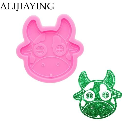 DY0997 Bull Head Epoxy DIY Resin Molds , Moulds Silicone Crafts for Resin Art jewelry Making Keychain Pendant