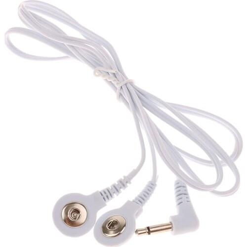 2/4Buttons Electrotherapy Electrode Lead Wires Cable For Tens Massager Connection Cable Massage & Relaxation 2.5/3.5mm