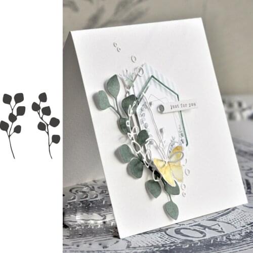 Eucalyptus Branch Metal Cutting Dies Stencils for DIY Scrapbooking Album Stamp Paper Card Embossing New 2019 Die Cut