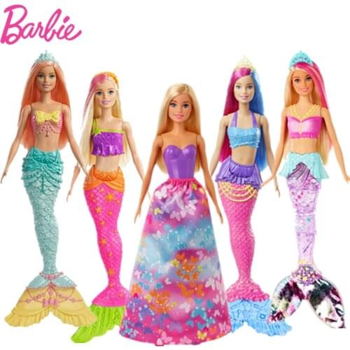 Mattel Barbie Girl Brand Toy Mermaid Doll FXT11 mermaid gril toy Swimming Barbie Toy princess Birthday Gifts
