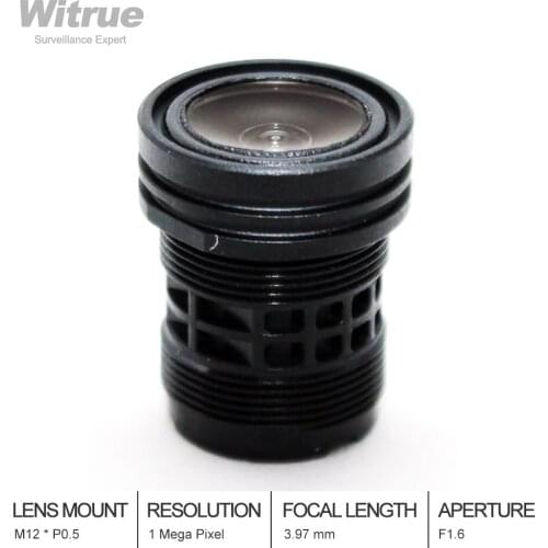 HD Lens 3.97mm 720P 1 Megapixel M12 * P0.5 Mount F1.6 CCV LENS Camera Accessories