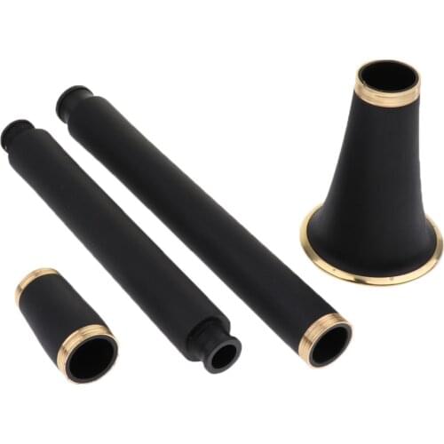 Exquisite ABS Clarinet Clarionet Body Set for Clarinettist Black