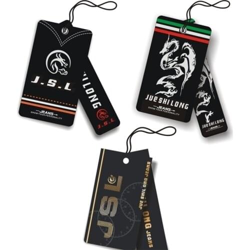 300 piececs/lot customized paperboard hang tag clothing swing tag garment bag shoes printed tags