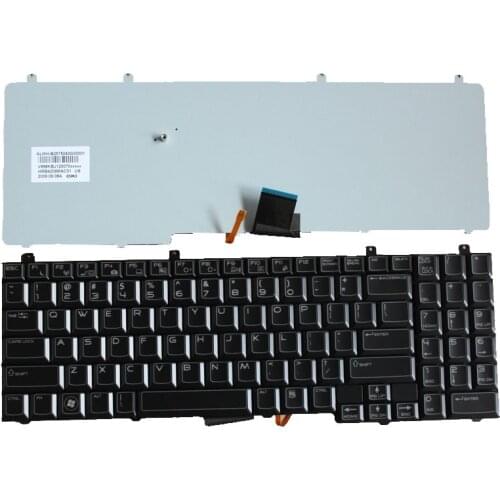 New US Laptop keyboard For DELL 51 M17 HMB4209MAC01 V998KBJ120056 Enginsh black kyboard with backlit