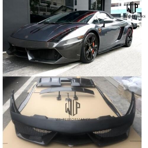 Carbon Fiber Car body kit Front Rear Bumper Spoiler Side Skirts For Lamborghini Gallardo LP550 LP560 LP570 DMC style 04-08