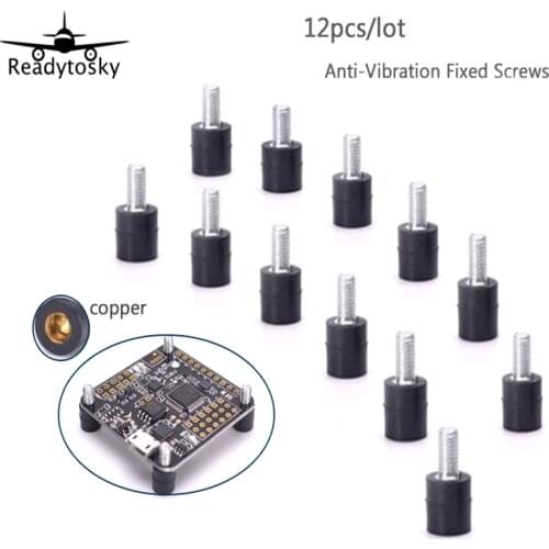 M3*7+4.5 M3 Flight Controller Anti-Vibration Fixed Screws Mounting Hardware Standoff Rubber shock absorber circle For F3 F4 CC3D